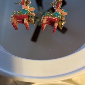 Betsey Johnson Vintage Piñata earrings.